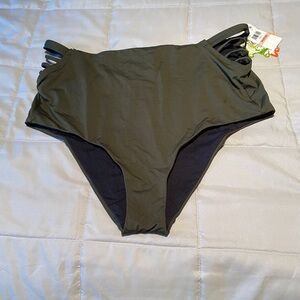 Olive Green Women's Swim Bottom